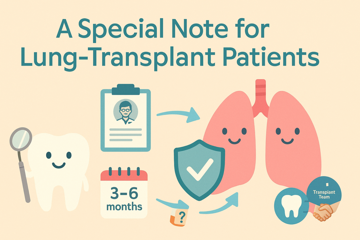 A special note for lung transplant patients