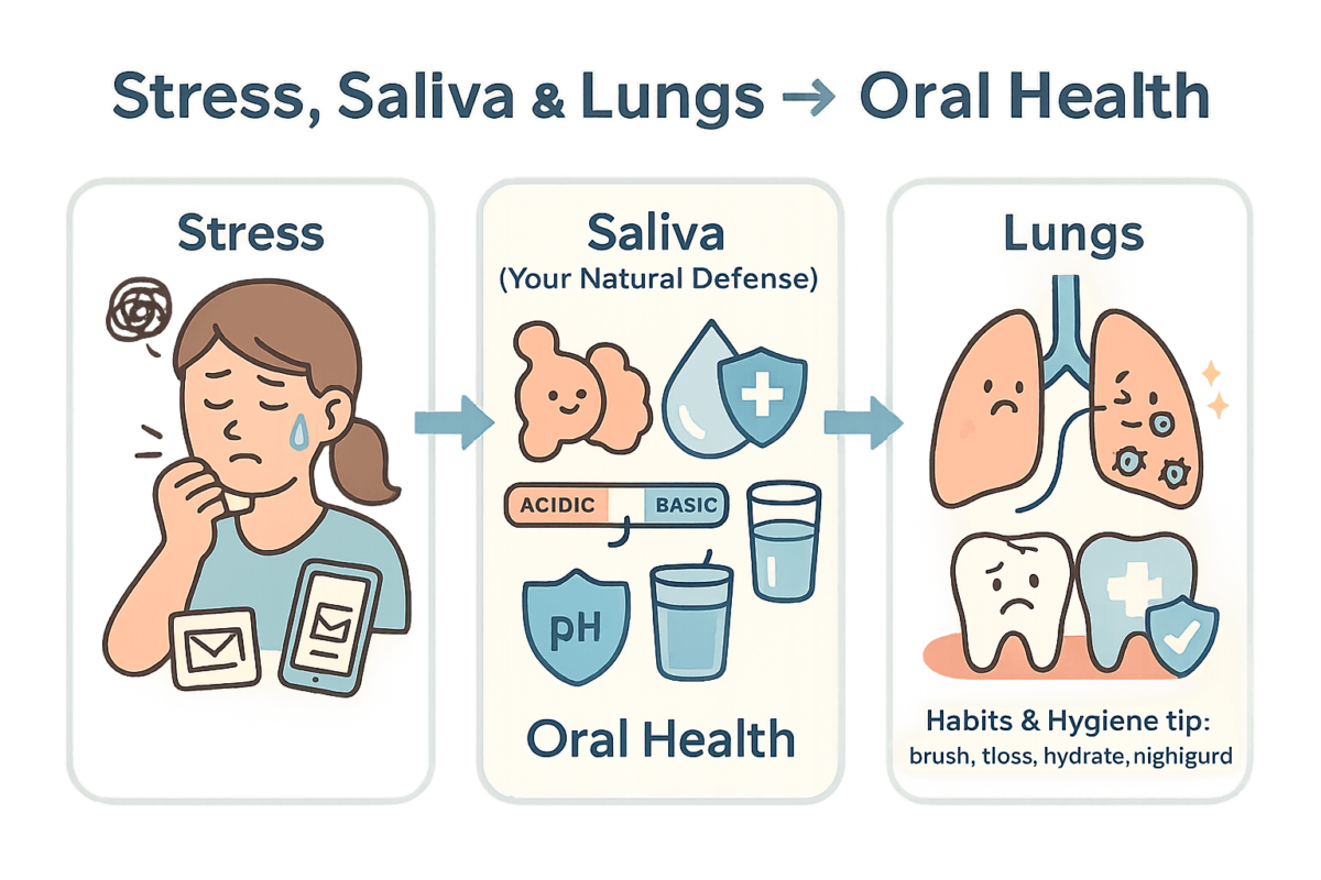 Stress, Saliva
